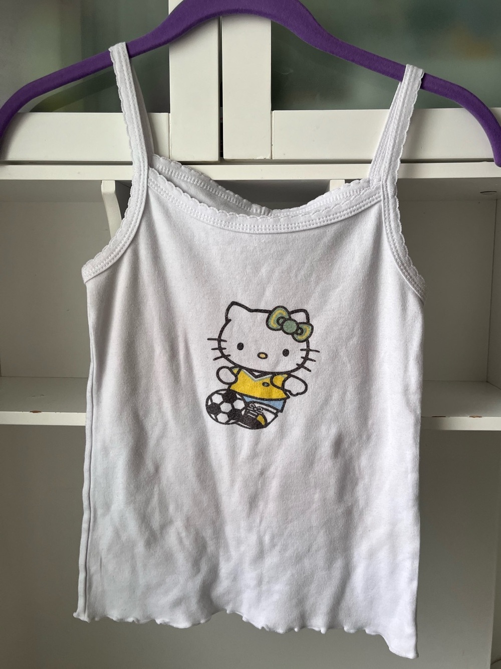 Hello Kitty White Tank Top ⚽️🍋